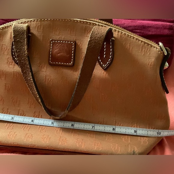 Dooney & Bourke Ruby mini Satchel Crossbody, Rust Brown leather trim $158 Retail - Picture 9 of 11